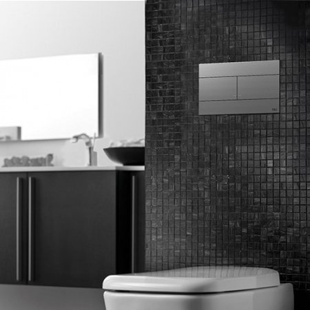 Кнопка смыва для унитазов OLI SLIM 659046 хром матовый