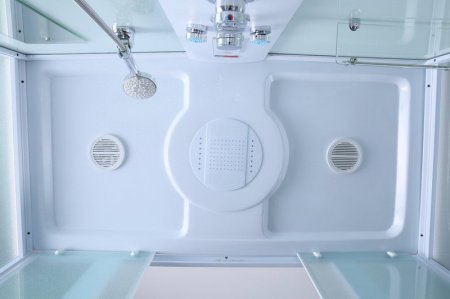 Душевая кабина Timo Eco TE-0750 148x80x215 профиль белый, стекло рифленое