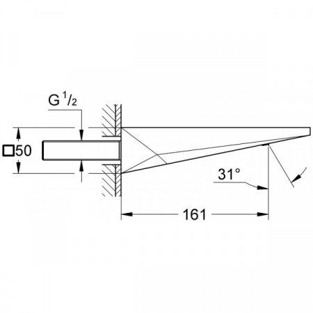 Излив для ванны с душем Grohe Allure Brilliant 13299A00 темный графит