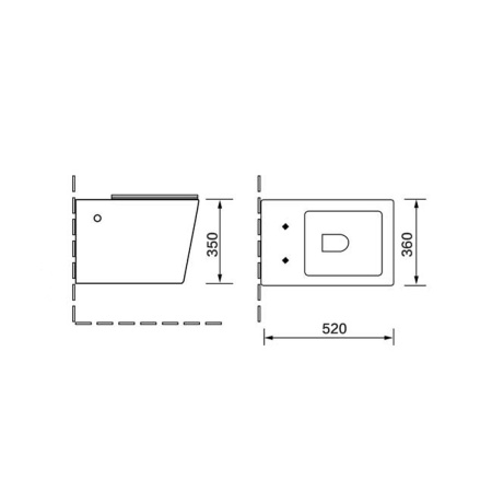Унитаз подвесной безободковый Vincea Q-Line VT1-12MB черный матовый, с сиденьем микролифт