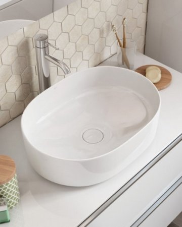 Раковина накладная 50см Roca Inspira 327520000 белый