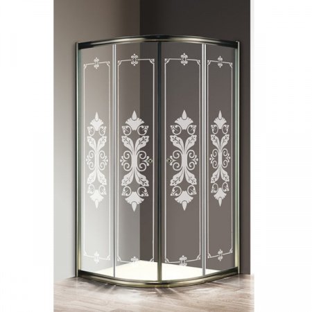 Душевой уголок Cezares Giubileo R2 80x80 прозрачное стекло профиль хром