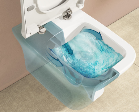 Комплект унитаза с инсталляцией Vitra Zentrum Square 9875B003-7201 с сиденьем микролифт и кнопкой смыва хром