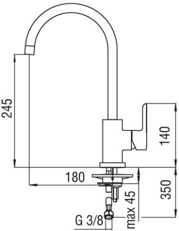 Смеситель для кухни Nobili ABC AB87133CR Хром