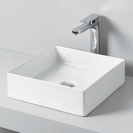 Раковина накладная 42см ArtCeram Scalino SCL001 белый