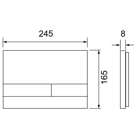Кнопка смыва TECE Spring square S240850 белый