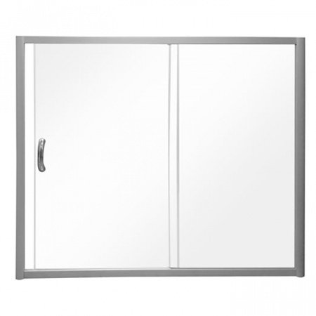 Шторка на ванну AM PM Bliss L 150x150 профиль Хром стекло прозрачное