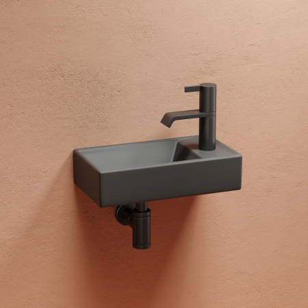 Раковина подвесная 40см Ceramica Nova Element CN6051LMDH антрацит матовый