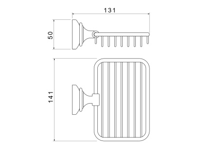 Мыльница-решетка Aquatek Классик AQ4533CR хром