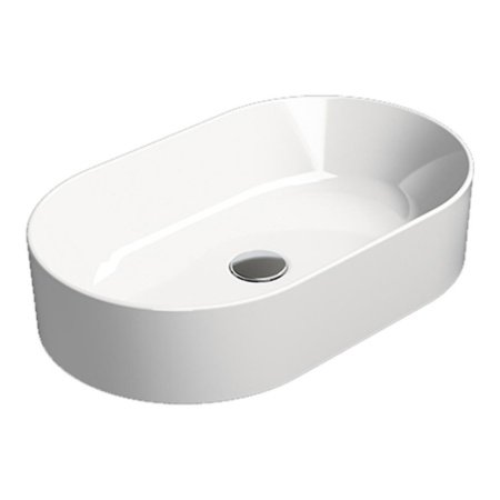 Раковина накладная 60см GSI Kube X 945811 белая