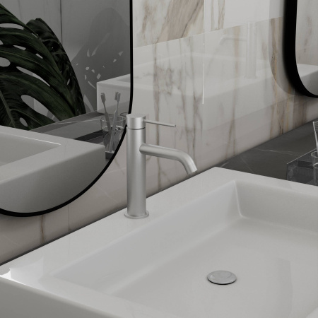 Смеситель для раковины Vincea Desire City VBF-2C1BN брашированный никель