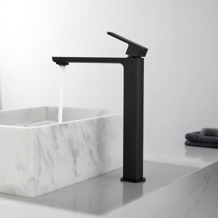 Смеситель для раковины Vincea Next VBF-1N2MB черный матовый