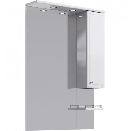 Зеркальный шкаф Aqwella Барселона 70 Ba.02.07 с подсветкой Белый