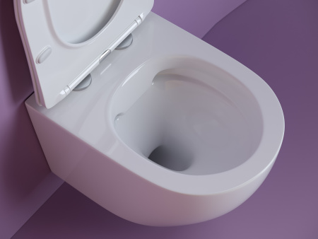 Унитаз подвесной безободковый Ceramica Nova Uno CN11001 белый