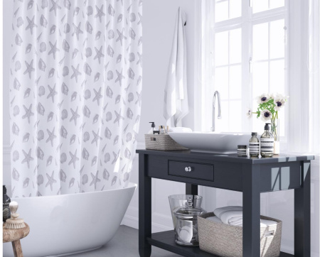 Шторка для ванной Fixsen Laguna FX-1501A, без колец