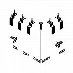 Универсальный установочный комплект для 2-х панелей прямоугольной акриловой ванны CZR-SCR-FIX-KIT
