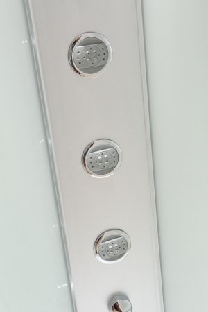 Душевая кабина Black&White G5701 90x90x225 профиль белый, стекло прозрачное