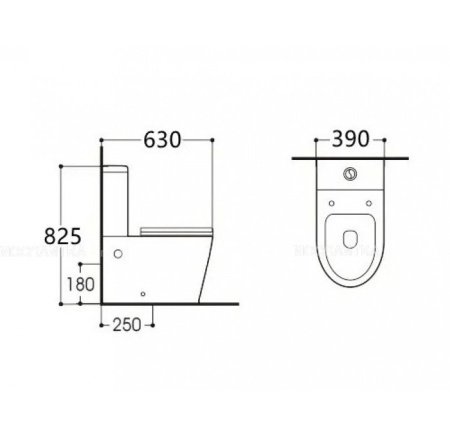 Унитаз-компакт Aquatek Вега AQ2904-00 с сиденьем Soft Close