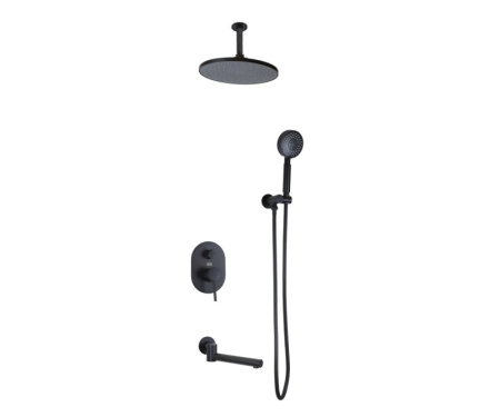 Душевая система встраиваемая Bronze de Luxe SCANDI 14582/1B, черный
