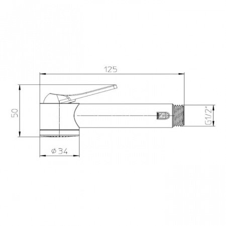 Гигиенический душ Bossini Apice B00920.073 черный матовый