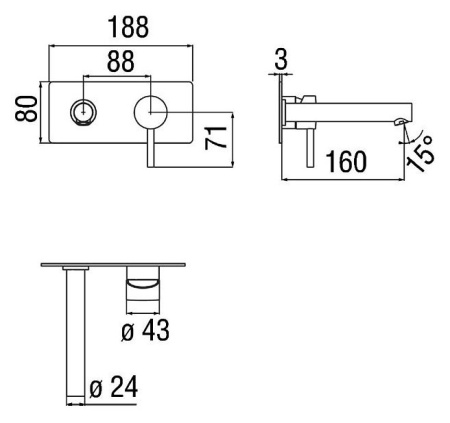 Смеситель для раковины Nobili Live LV00498WM белый матовый