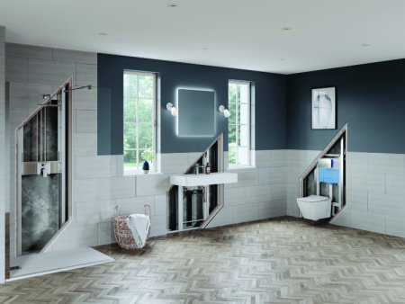 Готовое решение для подвесных унитазов Ideal Standard PROSYS R0309AA клавиша смыва хром