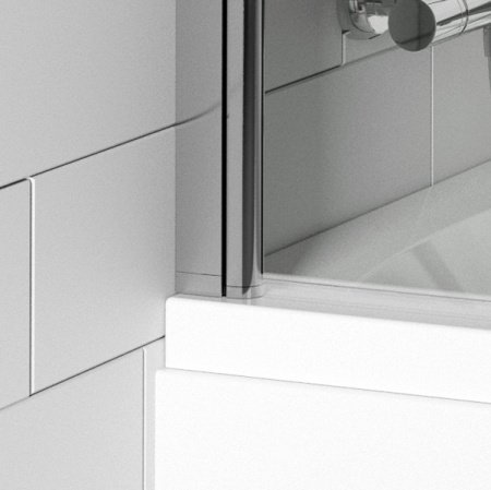 Шторка на ванну Riho Nautic 3000 N500 Geta 120x150 Хром