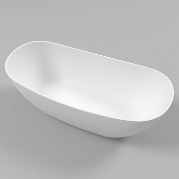 Ванна WHITECROSS Onyx C 160x75 (белый мат) иск. камень