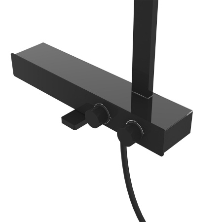 Душевая стойка с термостатом Vincea Inspire VSFS-3I13TMB черный матовый