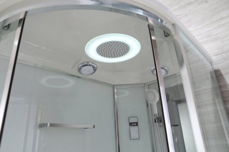 Душевая кабина Black&White G5507-L 120x80x220 профиль хром глянцевый, стекло прозрачное