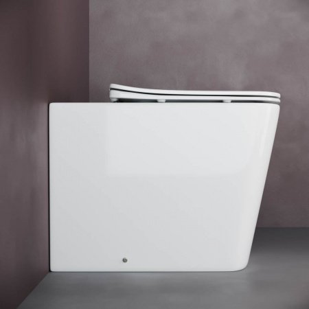 Унитаз приставной Ceramica Nova Cubic CN1809 белый