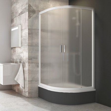 Душевой угол Ravak Blix BLCP4 SABINA 80x80x175 профиль белый, стекло матовое (для установки на глубокий поддон)