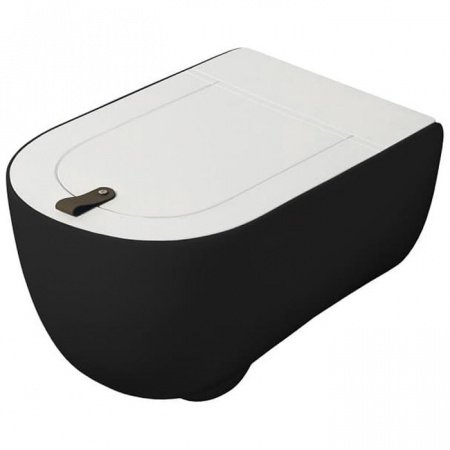 Унитаз подвесной ArtCeram The One THV001 17;00 черный матовый, без сиденья