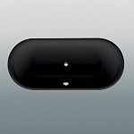 Стальная ванна Bette Oval 3467 190x90 встраиваемая, с покрытиями Glaze Plus анти-слип, черный матовый