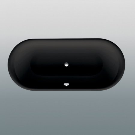 Стальная ванна Bette Oval 3467 190x90 встраиваемая, с покрытиями Glaze Plus анти-слип, черный матовый