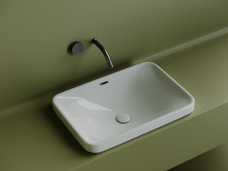 Раковина встраиваемая сверху 60см Ceramica Nova Element CN5041 белый