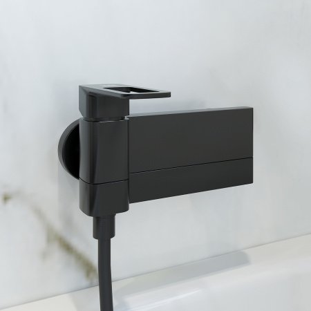 Смеситель для ванны с душем IDDIS Slide SLIBL00i02WA черный матовый