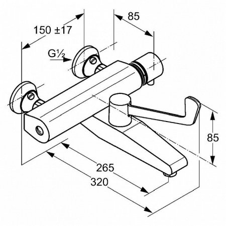 Термостат для ванны с душем Kludi Medi Care 350850564 хром