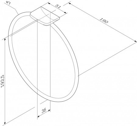 Кольцо для полотенец AM PM Inspire 2.0 A50A34400 Хром
