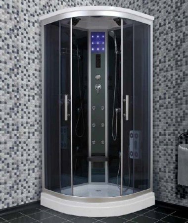 Душевая кабина Timo Standart T-1109 90x90x220 профиль хром матовый, стекло прозрачное
