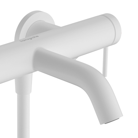 Смеситель для ванны с душем Hansgrohe Tecturis S 73422700 белый матовый