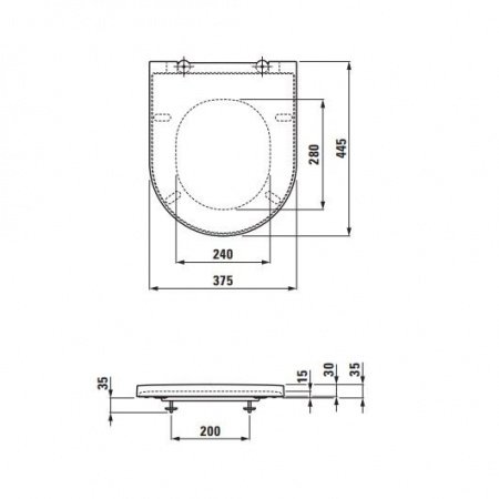 Сиденье с крышкой Laufen Kartell by Laufen 9133.3 с микролифтом