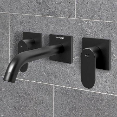 Смеситель для раковины WasserKraft Elbe 7445 черный матовый