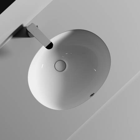 Раковина встраиваемая снизу 51см Ceramica Nova Element CN6042 белый