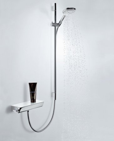Смеситель для душа Hansgrohe Ecostat Select 13161400 с термостатом Хром Белый