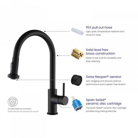 Смеситель для кухни Timo Saona 2316/03FL черный матовый