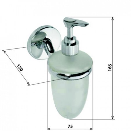 Дозатор для жидкого мыла Bemeta Alfa 102408022 Хром