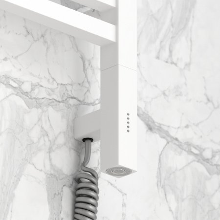 Полотенцесушитель электрический Сунержа Модус 3.0 80х30 белый матовый, правый ТЭН