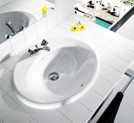 Раковина встраиваемая сверху 52см Roca Adora 327204000 белый