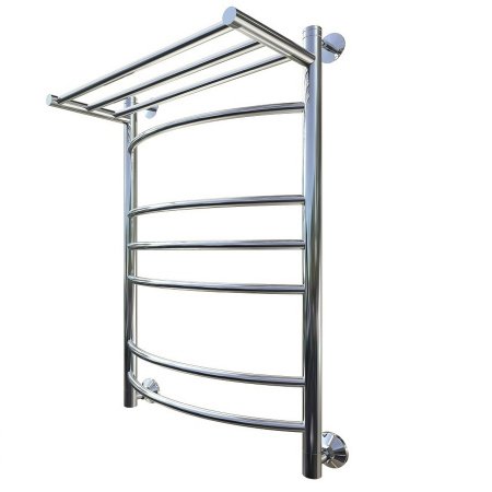 Полотенцесушитель водяной Тругор Приоритет серия 3 80х50 хром, с полкой